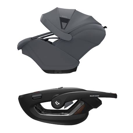 Siège auto bébé coral slide pro Black onyx+Moon graphite+Sapphire sand 9 - vertbaudet enfant 