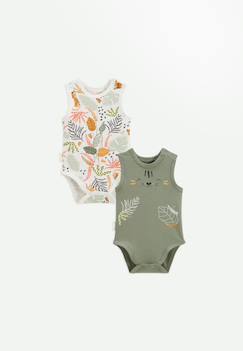Bébé-Body-Lot de 2 bodies bébé sans manches dumbea