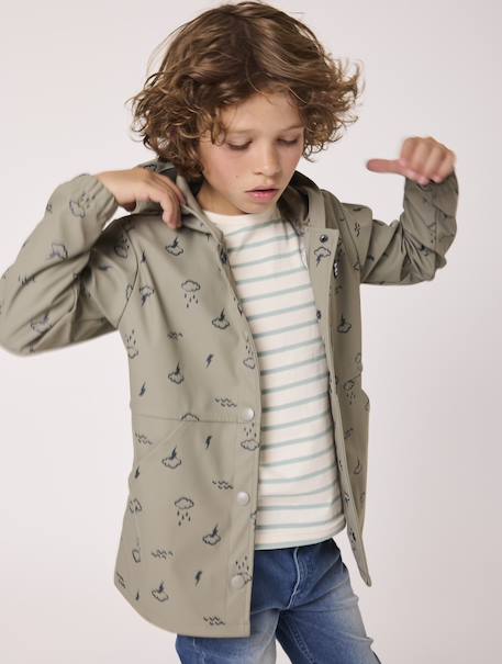 Ciré imperméable garçon Fond kaki imprime 3 - vertbaudet enfant 