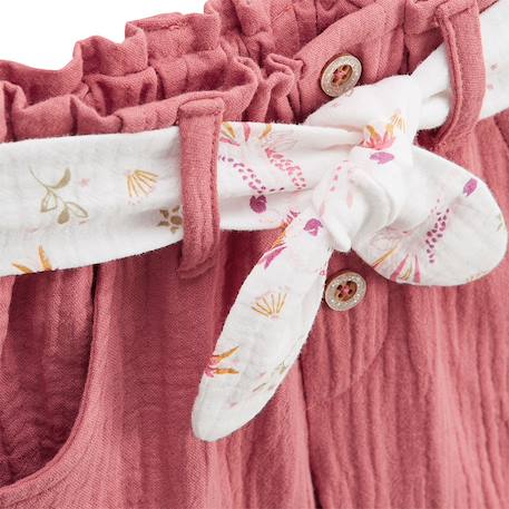 Short enfant en gaze de coton fiesta Rose 4 - vertbaudet enfant 