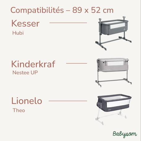 Babysom - matelas cododo bébé 52x89 cm - housse en viscose de bamboo - sans traitement chimique - déhoussable - certifié oekotex Blanc 4 - vertbaudet enfant 