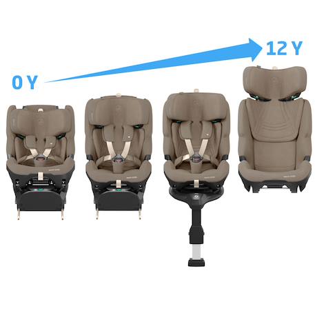 Siège auto évolutif coulissant pearl xl slide pro Authentic black+Authentic graphite+Authentic truffle 16 - vertbaudet enfant 