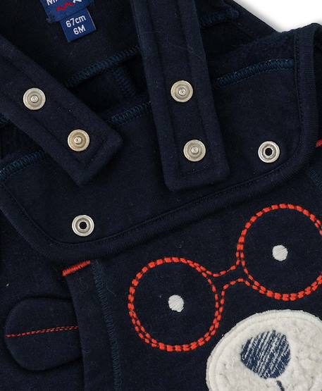 Ensemble salopette + haut 100% coton bébé garçon Indigo 4 - vertbaudet enfant 