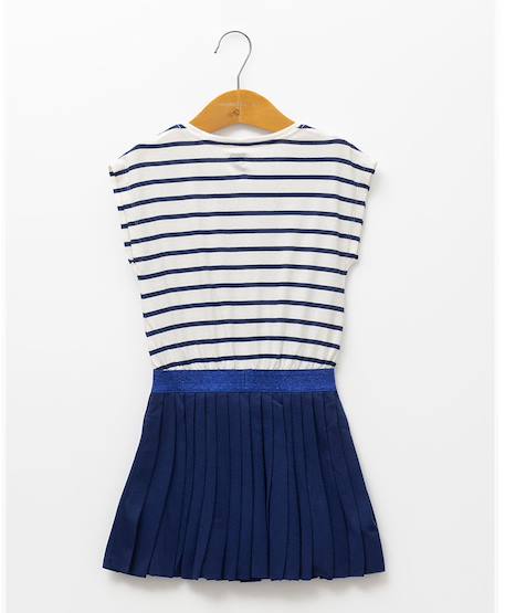 Robe manches courtes fille Indigo 3 - vertbaudet enfant 