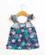 Debardeur 100% coton fille Imprime fond bleu 3 - vertbaudet enfant 