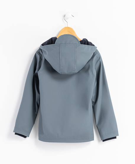 Ciré imperméable à capuche garçon Gris ardoise 3 - vertbaudet enfant 