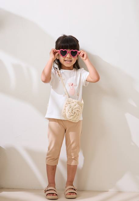 Bébé-Ensemble-Ensemble enfant t-shirt et legging praline