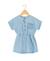 Robe manches courtes fille Denim clair 2 - vertbaudet enfant 