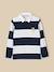 Polo-rugby garçon - coton biologique Rayure bico bleu+Rayure bico rouge+Rayure bico verte 1 - vertbaudet enfant 