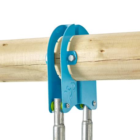 Lot de 2 colliers pour bois rond  métal d10cm Bleu - gris 2 - vertbaudet enfant 