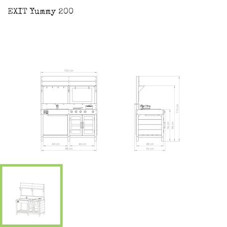 Cuisine d'extérieur en bois yummy 200 Naturel 4 - vertbaudet enfant 