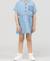 Robe manches courtes fille Denim clair 4 - vertbaudet enfant 