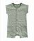 Combishort 100% coton bébé mixte Fond blanc casse raye kaki 3 - vertbaudet enfant 