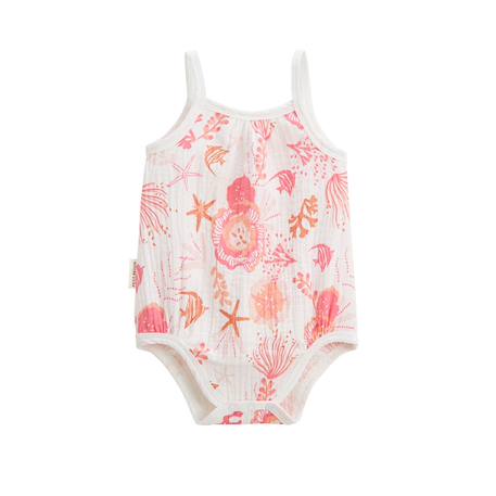 Lot de 2 barboteuses bloomer bébé en gaze de coton bahamas Rose 6 - vertbaudet enfant 