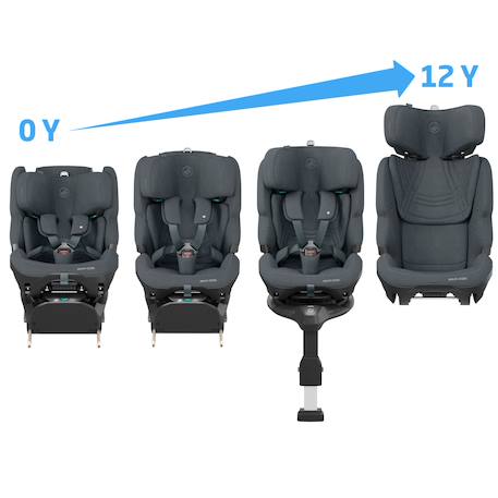 Siège auto évolutif coulissant pearl xl slide pro Authentic black+Authentic graphite+Authentic truffle 10 - vertbaudet enfant 