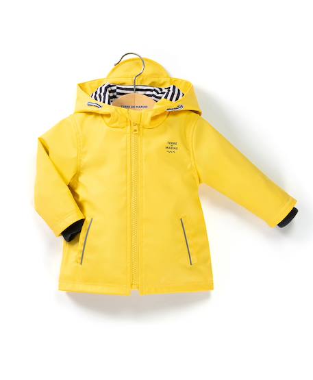 Ciré imperméable à capuche bébé garçon Jaune marin 3 - vertbaudet enfant 
