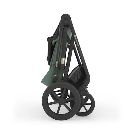 Poussette 3-en-1 PRIME 3 légère avec grandes roues 8/12, conduite à une main, memory buttons, siège été avec panneau mesh, pliage compact, habillage pluie, moustiquaire, siège-auto mink pro 2 inclus Beige+Brun+Noir+Vert 24 - vertbaudet enfant 