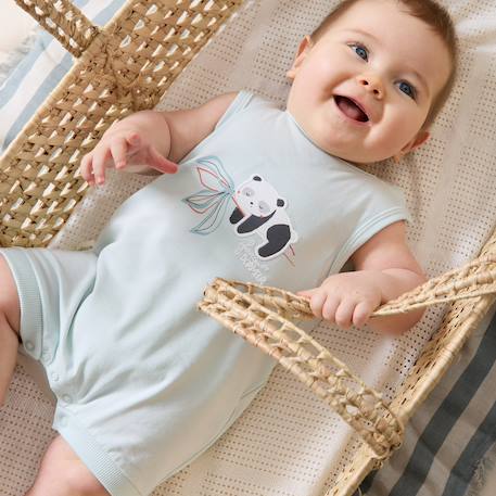 Lot de 2 barboteuses bébé bento Vert 6 - vertbaudet enfant 