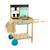 Table à rempoter mobile  bois fsc® Marron - bleu - noir 2 - vertbaudet enfant 