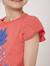 T-shirt manches courtes 100% coton fille Corail 2 - vertbaudet enfant 