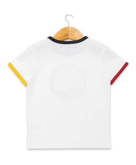 T-shirt manches courtes 100% coton garçon Blanc optique 2 - vertbaudet enfant 