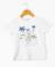 T-shirt manches courtes garçon Fond blanc imprime bleu 3 - vertbaudet enfant 