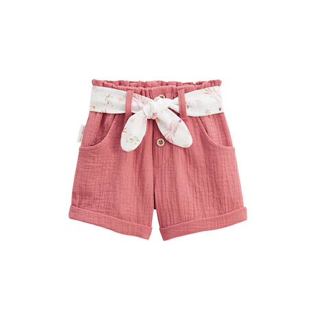 Short enfant en gaze de coton fiesta Rose 2 - vertbaudet enfant 