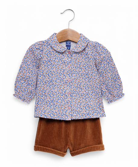 Ensemble short + haut 100% coton bébé fille Imprime 2 - vertbaudet enfant 