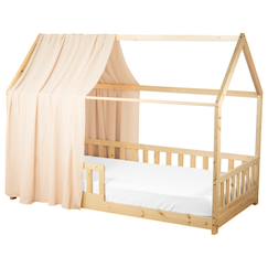 Linge de maison et décoration-Décoration-Ciel de lit cabane en gaze de coton solo 420 cm