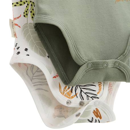 Lot de 2 bodies bébé sans manches dumbea Kaki 3 - vertbaudet enfant 