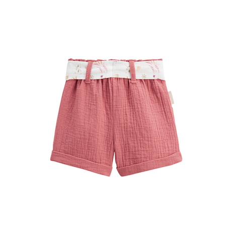 Short enfant en gaze de coton fiesta Rose 3 - vertbaudet enfant 