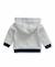 Veste à capuche bébé garçon Fond naturel raye indigo 2 - vertbaudet enfant 