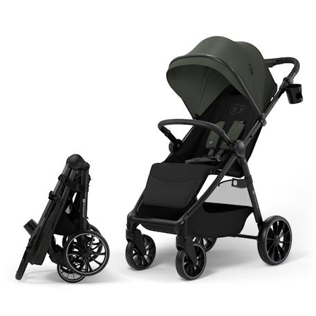 oussette Kinderkraft GRANDE 2 avec Grandes Roues Amorties, Dossier Inclinable, Pliage à Une Main CLICK&FOLD Rapide Beige+Gris+Noir+Rouge+Vert 25 - vertbaudet enfant 