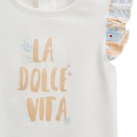 Lot de 2 t-shirts enfant manches courtes praline Peche 4 - vertbaudet enfant 