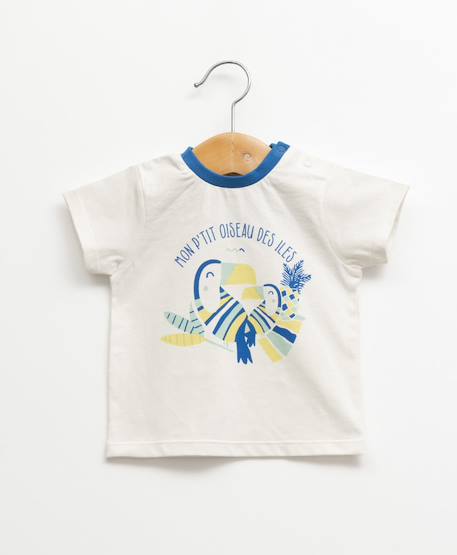 Ensemble short + haut 100% coton bébé garçon Gris chine clair 4 - vertbaudet enfant 