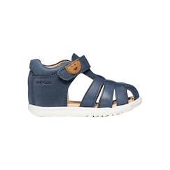Chaussures-Chaussures bébé 17-26-Sandales en cuir  à scratch
