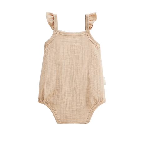 Lot de 2 barboteuses bloomer bébé en gaze de coton praline Ecru 4 - vertbaudet enfant 
