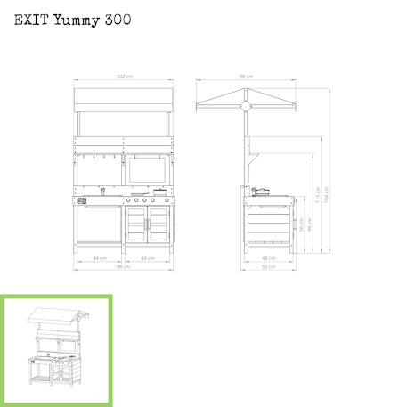 Cuisine d'extérieur en bois yummy 300 Naturel 4 - vertbaudet enfant 