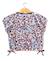 T-shirt manches courtes 100% coton fille Imprime bleu 2 - vertbaudet enfant 