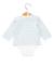 Body manches longues bébé Fond naturel raye bleu ciel 2 - vertbaudet enfant 