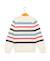 Pull 100% coton garçon Fond blanc casse raye multicol 2 - vertbaudet enfant 