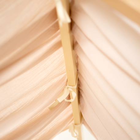 Ciel de lit cabane en gaze de coton solo 330 cm Beige+Blanc+Bleu+Camel+Écru+Gris+Imprimé coeurs+Marron+Pêche+Rose+Terracotta+Vert de gris 38 - vertbaudet enfant 