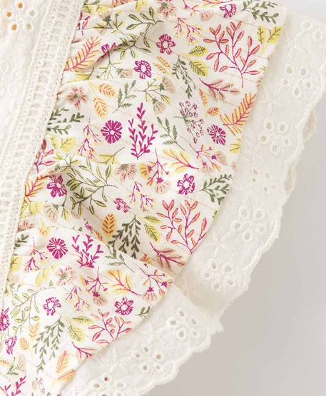 Ensemble robe + bandeau 100% coton fille Grege imprime multicolore 4 - vertbaudet enfant 