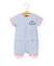 Combishort 100% coton bébé garçon Fond blanc raye bleu blanchi 3 - vertbaudet enfant 