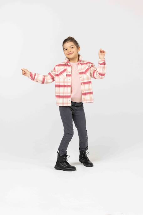 Veste polaire fille Carreaux 2 - vertbaudet enfant 