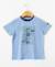 T-shirt manches courtes 100% coton garçon Bleu 4 - vertbaudet enfant 