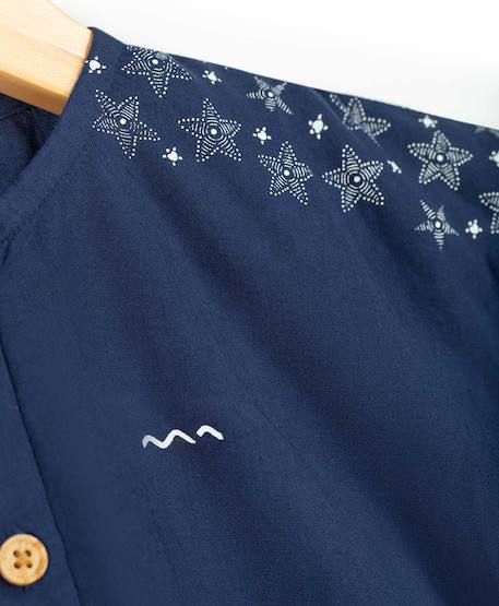 Blouse manches courtes fille Marine 3 - vertbaudet enfant 