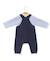 Ensemble salopette + haut 100% coton bébé garçon Indigo 2 - vertbaudet enfant 