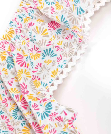 Ensemble robe + bandeau 100% coton fille Imprime multico 3 - vertbaudet enfant 