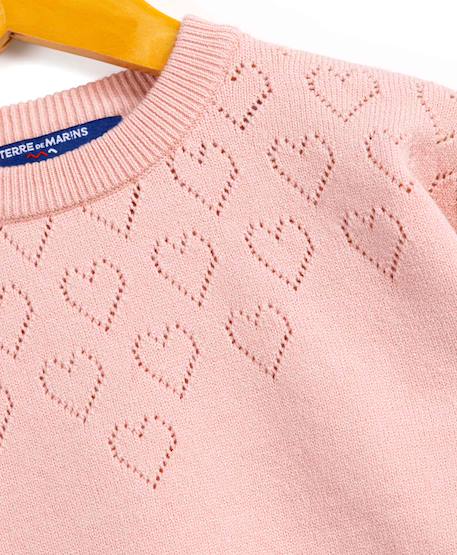 Pull fille Rose clair 3 - vertbaudet enfant 